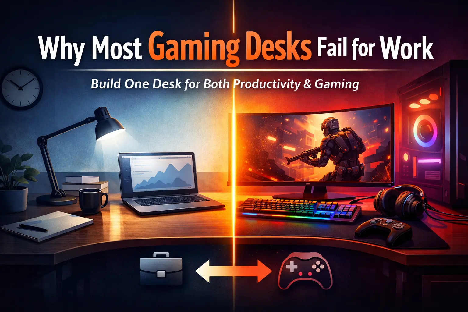 Why Most Gaming Desks Fail for Work (And How to Build One Desk That Does Both)